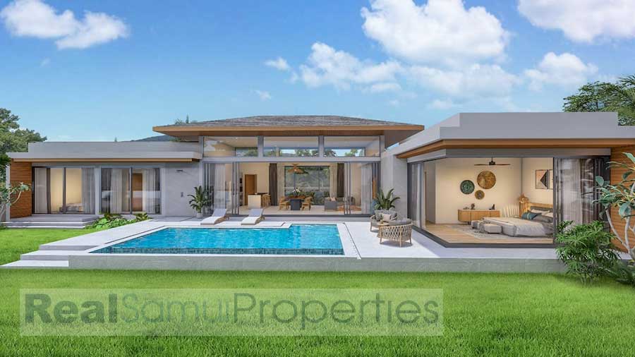 New 2-Property Collection of 3-Bed Bali-Style Villas, Bo Phut